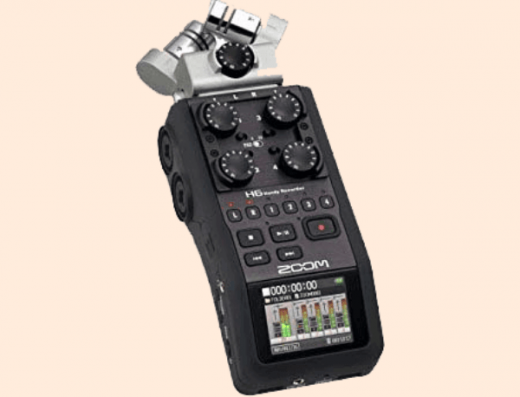 Zoom H6 Recorder On Rent